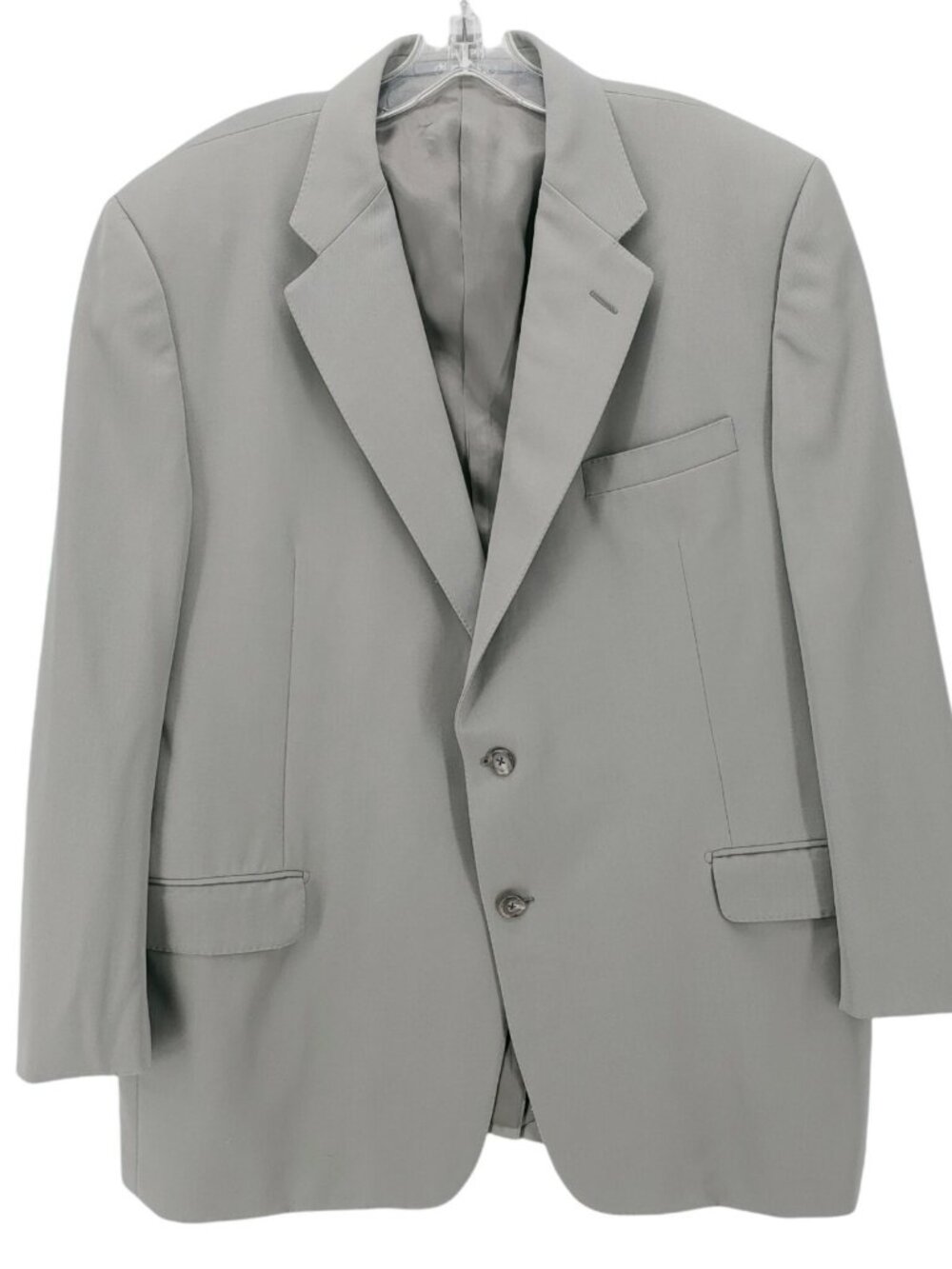 Hickey Freeman Bespoke Men's Gray Union Made Sport Coat Suit Jacket Blazer 45R